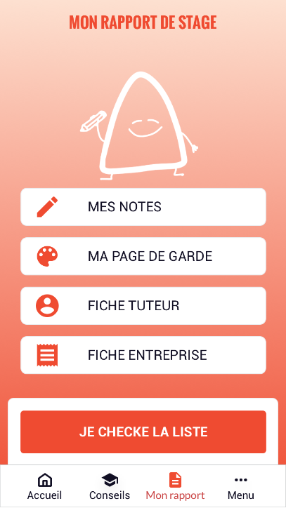 application mobile rapport stage conseils stage 3e ViensVoirMonTaf