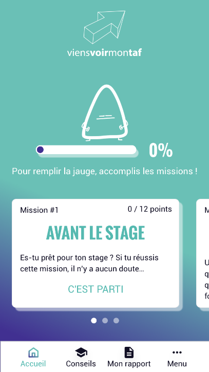 application mobile rapport stage conseils stage 3e ViensVoirMonTaf
